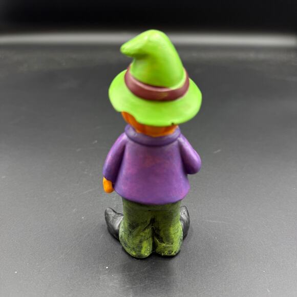 Vintage Halloween Pumpkin Scarecrow Figurine - Picture 2 of 9